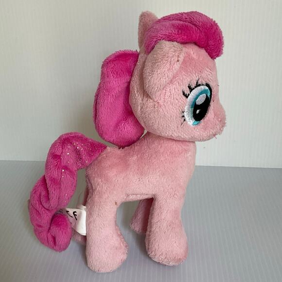 2013 My Little Pony Pinkie Pie Plush Aurora World Stuffed Animal Sparkle Hair - Picture 3 of 13